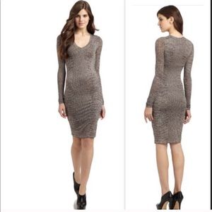 BCBG mid length bodycon type dress animal print